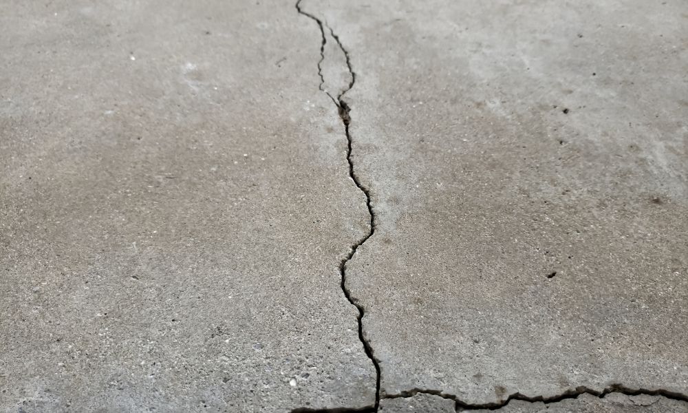 Cracked Concrete Floor